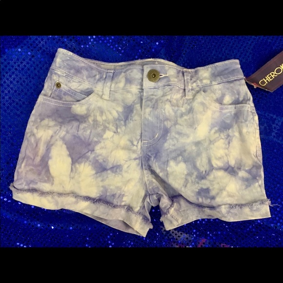 NWT Acid Wash Jean Shorts - Jrs 10/12 (Adult XS/S) - Picture 1 of 3